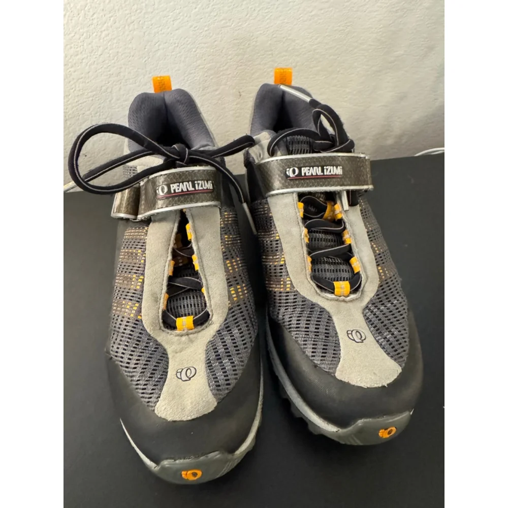 Women's Pearl‎ Izumi Athletic Cycle Shoes Size 9 Gray Orange